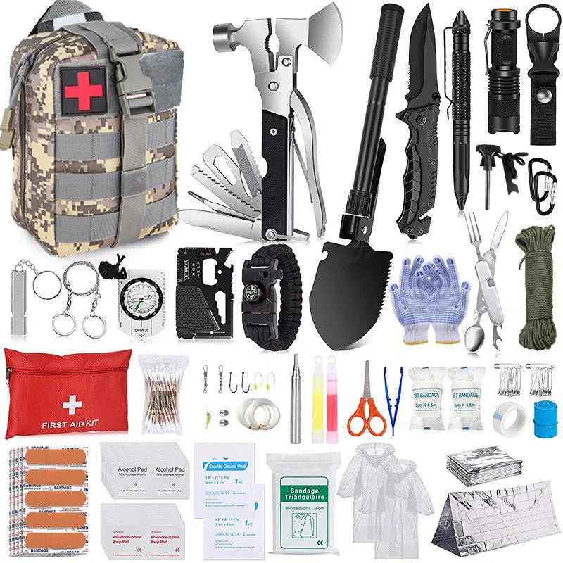 Multifunctional Travel Camping for Saddlebag Field EDC Emergency Tactical Kit for Hiking & Outdoor Adventures