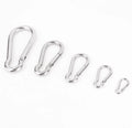 M8 Heavy Duty 304 316 Din5299 Stainless Steel Carabiner Carbine Spring Snap Hook Clip Carabiner Metal Snap Hook