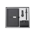 Corporate Luxury Business Custom Promotional Gift Set Leather Notebook Pen Keychain Business Card Case Thanksgiving Graduation