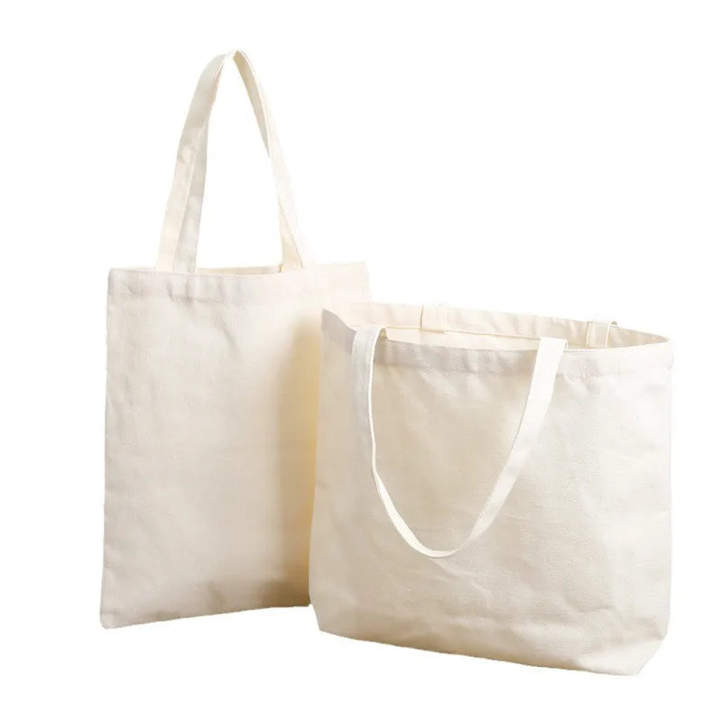 Convenient to Use Cotton Grocery Everything Canvas Tote Bag the Natural and Flat Cloth Material Plain Blank Canvas Tote Bag