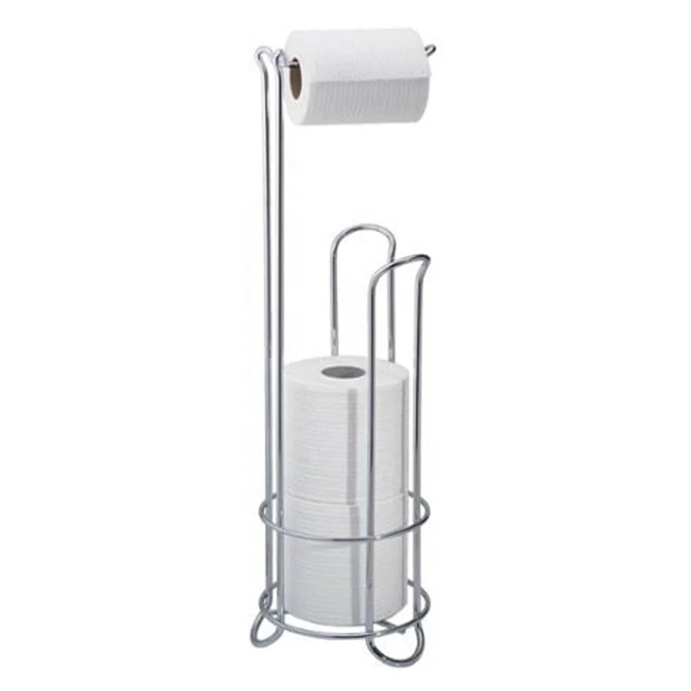 High Quality Stainless Steel Toilet Paper Holder Stand Modern Design for Home Use Floor Standing Installation