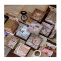 100 Pcs Vintage Journal DIY Scrapbook Paper Decorative Material Paper for Art Crafts Aesthetic Notebook Planner Kit Stationery