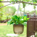2023 New Design Desktop &hanging  Self Watering Hanging Planters Indoor/outdoor Hanging Flower Pots with Hooks Drainage Holes