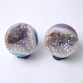 Wholesale Druzy Crystal Ball Angel Aura Agate Geode Sphere FengShui Love Image Art Collectible Crystal Crafts MegaBDM