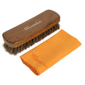 Factory Wholesale Pvc Box Packaging Horse Hair Leather Shoe Shine Brush Set With Shoe Shine Cloth