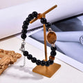 Tiger Eye Natural Stone Pendant Bracelet Stainless Clasp for Women Jewelry S302