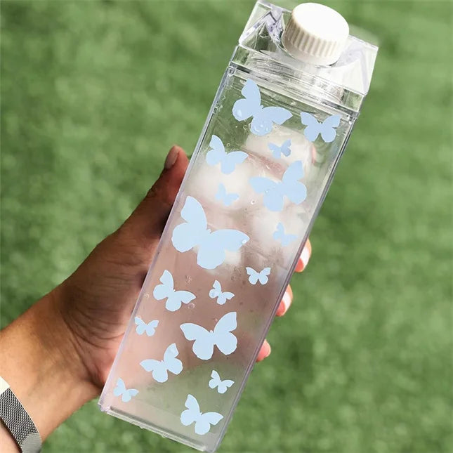 Wholesaler Promotional Drinkware Fashion Elegant Rectangular Custom Print Water Bottle