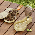 Juice Pet Manufacturer Outdoor Portable Dog Water Bottle Dog Slow Feeder Drumstick Shape 2 in 1 Dog Bottle