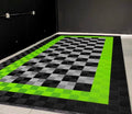 Heavy Duty PVC Garage Flooring Tiles Industrial Click-Install Vinyl Coverings for Villa Graphic Design Solution