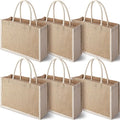 Customized Recyclable Eco-Friendly Washable Gift Wedding Bag Burlap Jute Tote Bags With Printed Logo