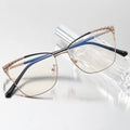New Cat Eye Optical Computer Blue Light Blocking Optical Glasses Frames Retro Anti Blue Ray Luxury Fashion Eyeglasses for Women