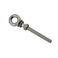 Outdoor Hardware Threaded Eyebolts with Nuts Stainless Steel 316 Long Eye Bolt