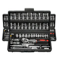 46pcs CR-V 1/4 Inch Drive Metric Socket Ratchet Wrench Set OEM Automotive Repair Mechanic Kit Boxed Combination for Hand