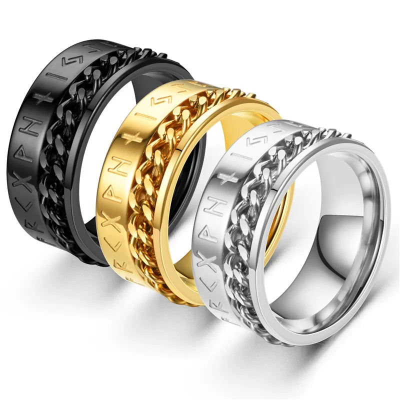 Jewelry Custom Design 14k Gold Plated Mens Stainless Steel Jewelry Rings