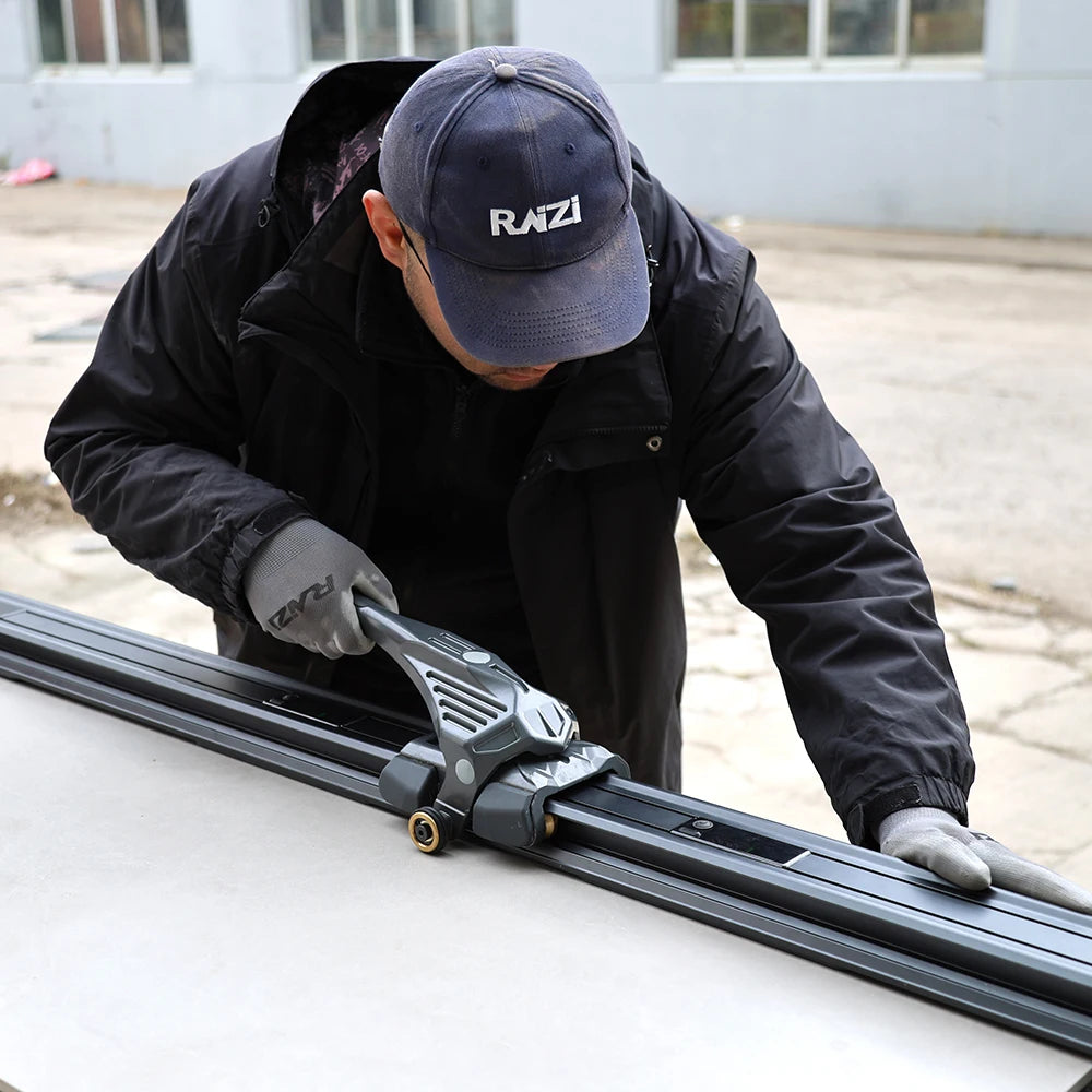 Raizi HevyCut Multi 2800mm Modular Rail Tile Cutter With Electric Suction Cups Large Format Slab Cutter