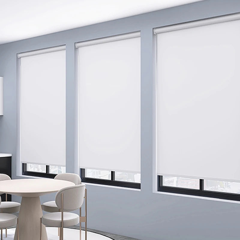Sunscreen Customized Outdoor and Indoor Manual Window Shades Roller Blinds