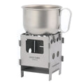 Titanium Wood Stove Ultralight and Compact Stove for Backpacking Camping and Survival