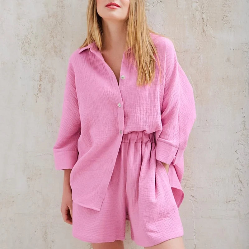 Spring Fall Women Clothing 2026 Fashion Women's Long Sleeve and Short Tops & Pants Set  Two Piece Suits for Women Two Pieces