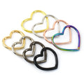 Meetee BF828 Heart Shape Jewelry Accessory Key Ring Heart Circle Ladies Bag Rings Buckles