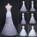 Wholesale Bridal Wedding Dress Tutu Skirt Hoop Petticoat New Half Waist Petticoat 3 Hoops Stock Promotion Half Waist Petticoat