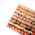 Custom Size 50*70cm Recyclable Kraft Paper Gift Wrapping Fashion Color Coating Stickers Screen Printing Crafts Gift Packing