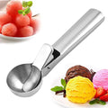 Heavy Duty Metal Ice Cream Scoop With Trigger Stainless Steel Ice Cream Balls Scooper Spoon