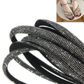 S577 1cm New Rhinestone Rope Crystal Strip Rhinestone Cord Custom Crystal Sandals Decoration