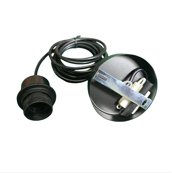 Screw Style Home Pendant Lamp Kit E26/E27 Base 3m PVC Cable Aluminum Bakelite Materials Ceiling Cover for Hanging Lamp