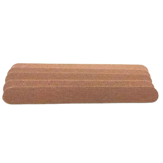 2023 Professional Disposable Wooden Double Sided Emery Nail Files 180 Grit 17.8x2.0x0.2cm Model NF-0070 for Natural Nails