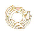 Adjustable 18k Gold Stainless Steel Anklet for Women Waterproof Non-Tarnish Fashion Jewelry with Zircon Main Stone