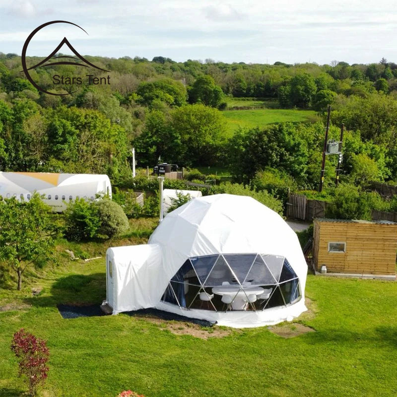 2024 Glamping Tent 6M 7M 8M Winter Igloo Geodesic Dome Home With Interior Design