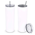 600ml Double Wall Skinny Straight Sublimation Blank Cup Stainless Steel Vacuum Drinkware Insulated Car Tumbler With Lid