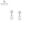 X000696307 Xuping Jewelry Fashion Pearl Earring Platinum Plated Elegant Earrings Set