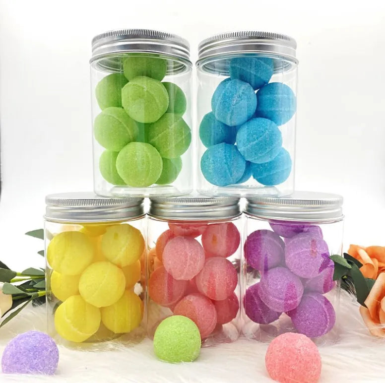 OEM Private Label Natural Organic Bath Scrub Cleansing Whitening Exfoliating Candy Sugar Mini Body Scrub Ball