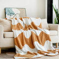 Amity Wholesale Nordic  Half Velvet Knitted Blanket Air Conditioning Blanket Summer Office 100% Polyester Throw Blanket