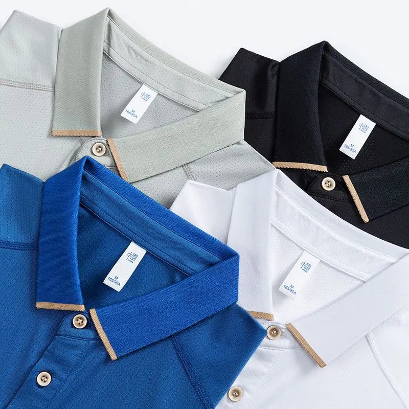 Wholesale Quick-drying Lapel T-shirt Embroidery Logo Shirts High Quality Plain Golf T-shirts Custom Embroidery logo Golf Shirt