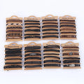 6Pcs Vintage Multiple Layers Leather Bracelet Set for Men Male Simple Handmade Braided Wrap Charm Wristband Bracelet Jewelry