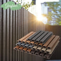 Stylish New 3D WPC Wall Panel External Waterproof Plastic Wall Cladding for Garden Textured Surface Outdoor Application