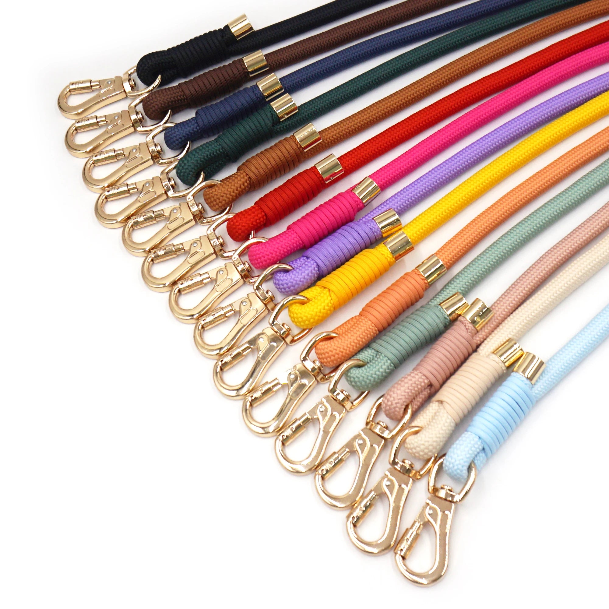 Followers for Tiktok Fashion Trends Personalized Pet Rope Leash Colorful Polyester Pet Leash Hook Long Leash for Dog Training