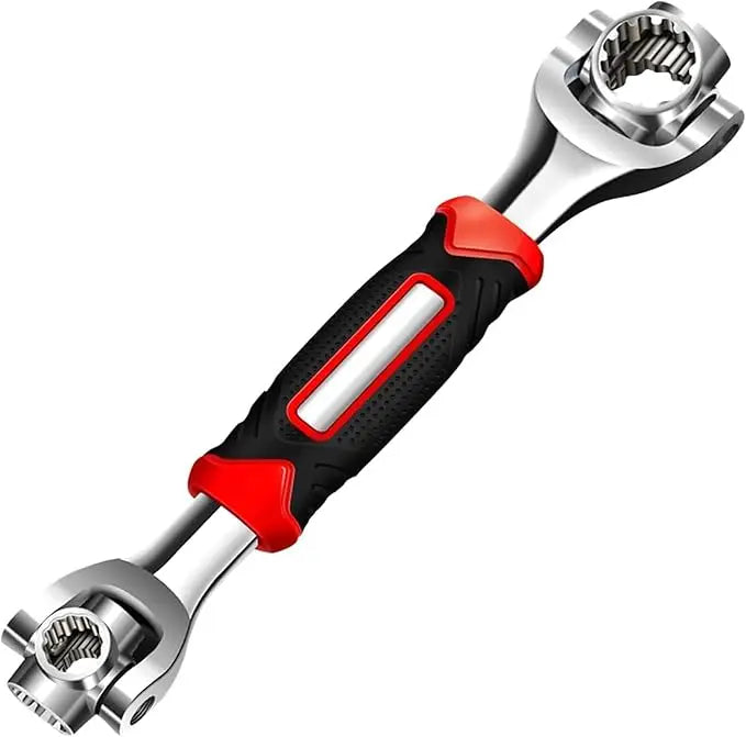 52 1 Socket Steel Wrench 360 Degree Rotating Head Universal Rubber Handle Multi-Function Tool for Home Bicycle OEM Box