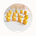 12 Chinese Zodiac Signs Resin Miniature Animal Cabochon 3D Gold Color Models Fit Spring Festival Key Ring Dangles Pendant Access