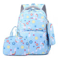 2024 New Elementary School Bag Girls Backpack College Style 3-piece Set Printed Princess Style