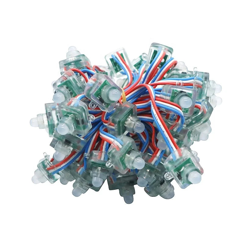 Waterproof Led Pixel Light String 5v 12V WS2811 Point Light 12mm IP68  Funfair Light