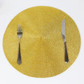 Heat Insulation Table Decoration Golden Silver Round Table Mat