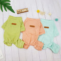 Cotton Dog Shirt Four Legs Costumes Striped T Shirts Soft Breathable Stretchable Dogs Apparel Outfit Puppy Dog Clothes