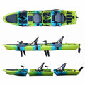 Vicking Popular Design 4.2m 2 Person or 2.8m Single Person Detachable Foldable Fishing Pedal Drive Kayak Free Assembly