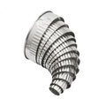 12 Pcs   Hot Selling High-end Quality Stainless Steel Baking Tool Cutter Mousse Cake Mold with Tin Box