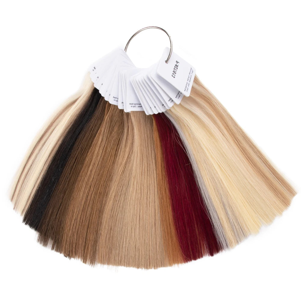 Eyebrow Extension Human Hair Colorful Sample Ring Customized Hair Extension Color Ring With All Color