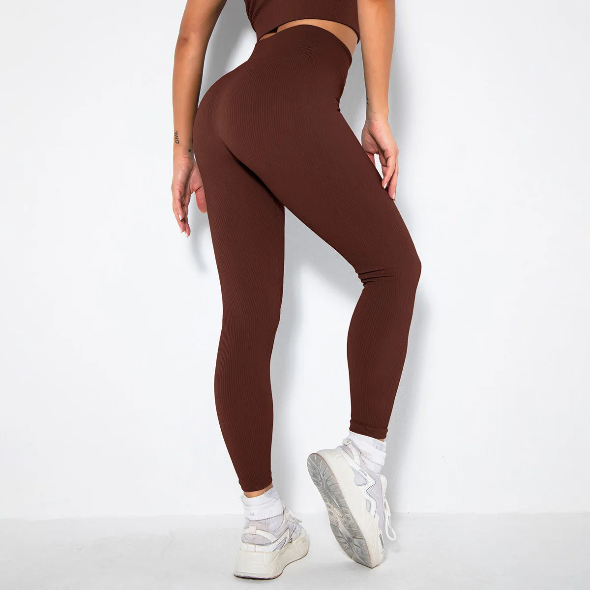 OEM Custom Wholesale Women's High Waist Seamless Yoga Clothing and Shark Workout Leggings Fitness Gym Active Wear