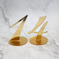 In Stock Accept Customize Gold Acrylic Wedding Table Numbers Card for Wedding Party Decor